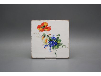 Obklad Forli Blanco 15x15cm Polní kvítí č. 1