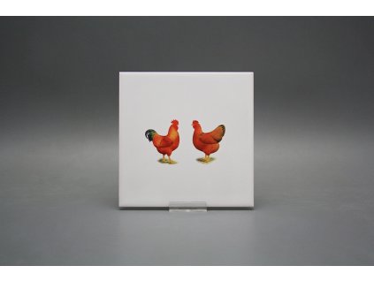 Obklad 15x15cm Slepičky v páru WL č. 1