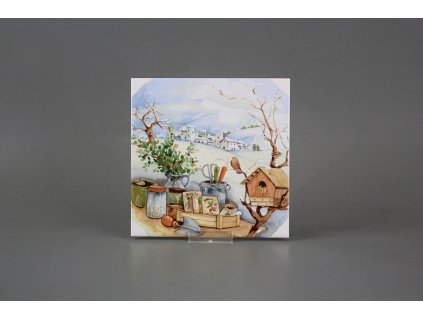 Obklad 15x15cm Roční období - Zima WL č. 1