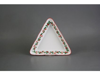 Mísa trojhranná 20cm Verona Vánoční Cesmína KCL č. 1