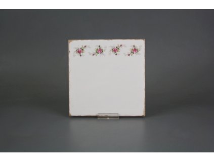 Obklad Forli Blanco 15x15cm Růžičky růžové K č. 1