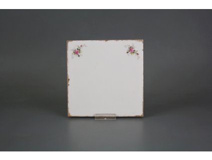 Obklad Forli Blanco 15x15cm Růžičky růžové X č. 1