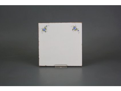 Obklad Forli Blanco 15x15cm Světlemodré růžičky X č. 1