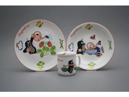 Dětská jídelní souprava Krtek zahradníkem CL č. 1