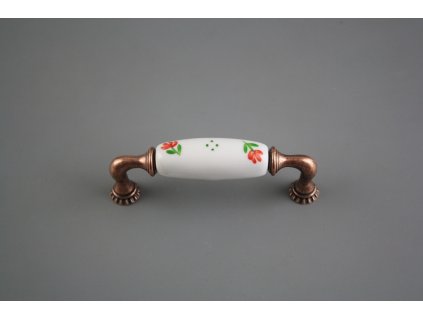 Rustikální úchytka Bohemia 96mm dec. 01.01ZC CU č. 1