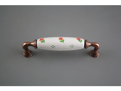 Rustikální úchytka Bohemia 128mm dec. 01.01ZC CU č. 1