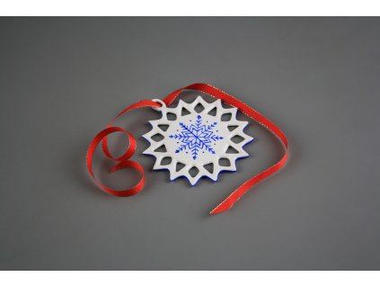 Hvězda 9cm Vánoční vločka ML č. 1