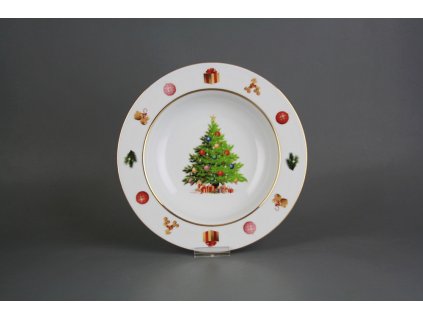 Talíř hluboký 22cm Nina Christmas Tree JGL č. 1