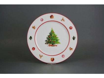 Talíř mělký 25cm Nina Christmas Tree JCL č. 1