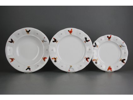 Talířová souprava Benedikt Slepičky 12dílná H4T ABB č. 1