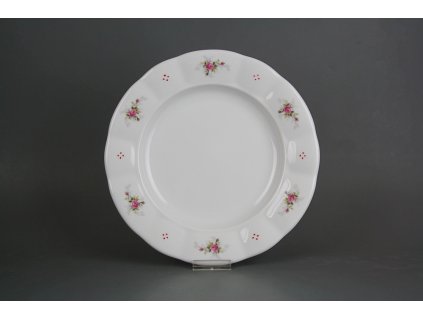 Talíř mělký 24cm Benedikt Růžičky růžové R4T ABB č. 1