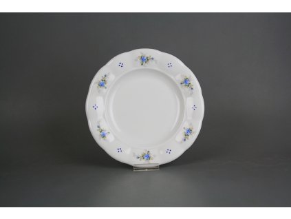 Talíř dezertní 19cm Benedikt Světlemodré růžičky A4T ABB č. 1