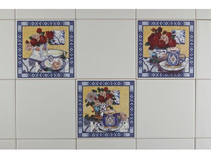 Sada obkladů 15x15cm 3dílná ROSEWOOD WM č. 1