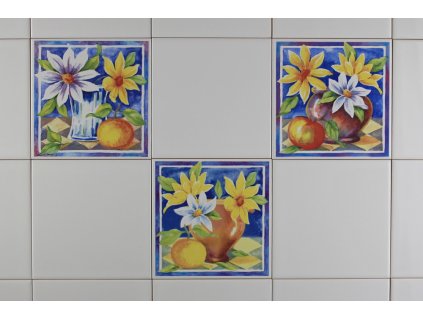 Sada obkladů 15x15cm 3dílná SUNFLOWERS WM č. 1