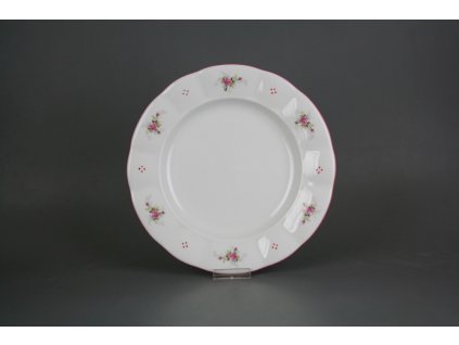 Talíř mělký 24cm Benedikt Růžičky růžové R4T ARL č. 1