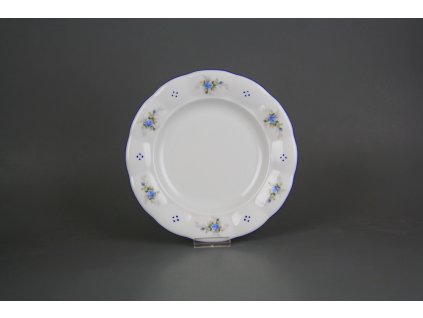 Talíř dezertní 19cm Benedikt Světlemodré růžičky A4T AAL č. 1