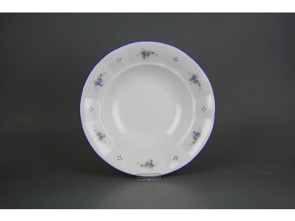 Talíř hluboký 24cm Benedikt Světlemodré růžičky A4T AAL č. 1