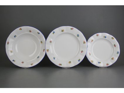 Talířová souprava Benedikt Sedmero kvítí 36dílná AAL č. 1