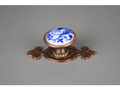 KNOMAR RUSTIKÁLNÍ ÚCHYTKA 35CM S ROZETOU CIBULÁK GRANÁTOVÉ JABLKO CU