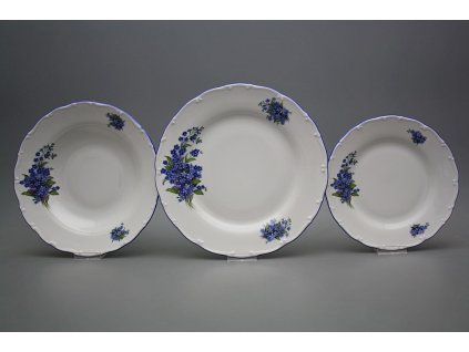 Talířová souprava Ofélie Pomněnky 12dílná CAL č. 1