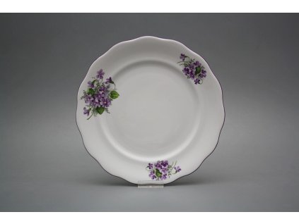 Talíř mělký 24cm Alaska Fialky Cfl