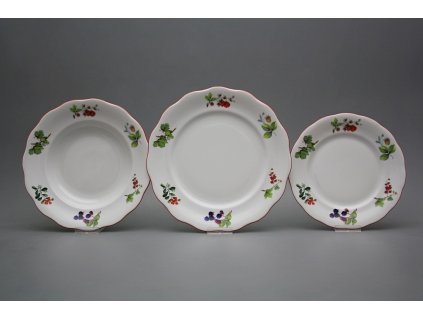 Talířová souprava Alaska Lesní plody 12dílná ACL