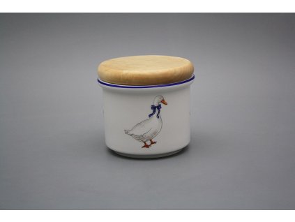 Dóza s dřevěným uzávěrem A - malá Husy ML č. 1