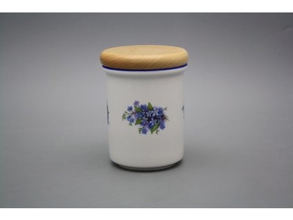 Dóza s dřevěným uzávěrem B - střední Pomněnky AL č. 1