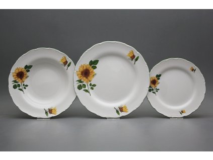 Talířová souprava Ofélie Slunečnice 24dílná CZL č. 1