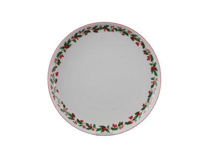 VANCES TALÍŘ MĚLKÝ 26CM TOM VÁNOČNÍ CESMÍNA KCL