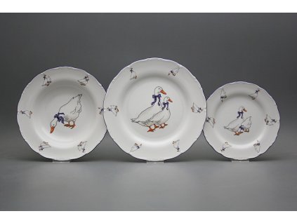 Talířová souprava Ofélie Husy 12dílná FML č. 1