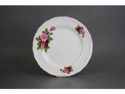 Talíř mělký 25cm Ofélie Růže Elizabeth CRL č. 1