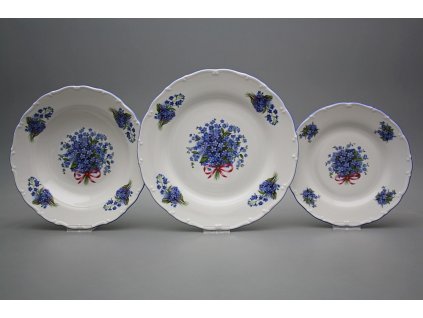 Talířová souprava Ofélie Pomněnky 12dílná GAL č. 1