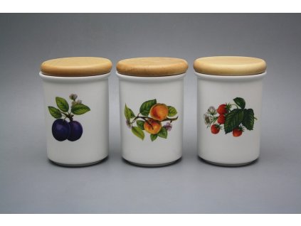 Dóza s dřevěným uzávěrem C - velká Ovocný sad BB č. 1