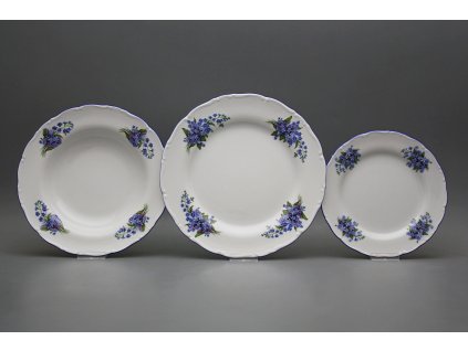 Talířová souprava Ofélie Pomněnky 12dílná EAL č. 1