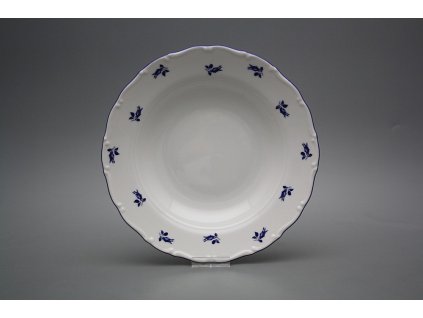 Talíř hluboký 23cm Ofélie Modré růže AML č. 1