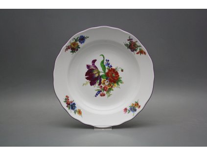 Talíř hluboký 24cm Rokoko Kytice GFL č. 1