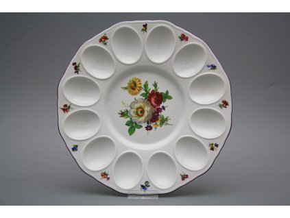 Podnos na vejce 24cm Rokoko Kytice FL č. 1