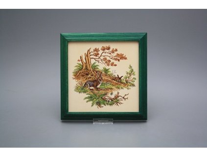 Obrázek 18x18cm Zajíci kZLB č. 1