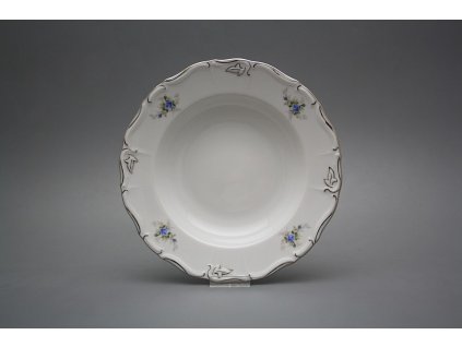 Talíř hluboký 23cm Marie Louise Světlemodré růžičky EPL LUX č. 1