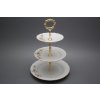 Etažér třípatrový Ofélie Čajové růžičky HHL č. 1