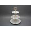 Etažér třípatrový Ofélie Čajové růžičky S/S ABB č. 1
