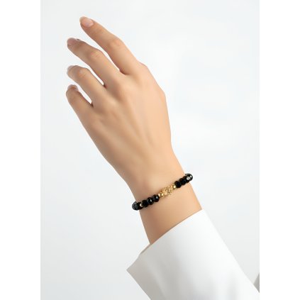 Náramek FILIGRÁN bílá/černá