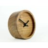 B2 drevene stolni hodiny valec cerny orech bohemjan