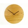 2 drevene nastenne hodiny minimal dub 30cm bohemjan