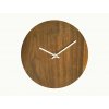 1 drevene nastenne hodiny minimal cerny orech 25cm bohemjan