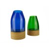 2 svicen lampa dub sklo bohemjan