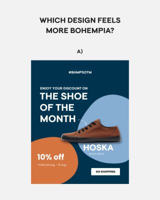 Which design direction would you like to see from Bohempia? 👀 We’re exploring new visuals for BHMP - from layouts and...