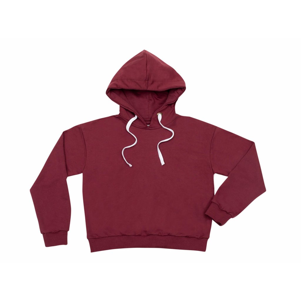 Women's hemp hoodie LEVA Burgundy - Bohempia®