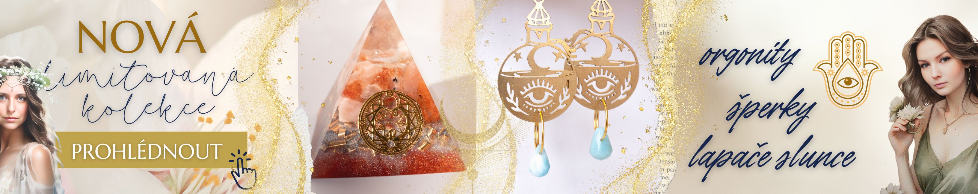 Vánoční kolekce BohoMánie - šperky, orgonity, lapače slunce
